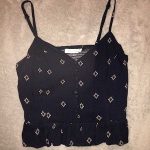 Spaghetti Strap Crop Cami Top